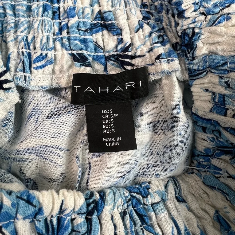 NEW Tahari Linen Print Wide Leg Pants  SZ-S - Picture 7 of 10